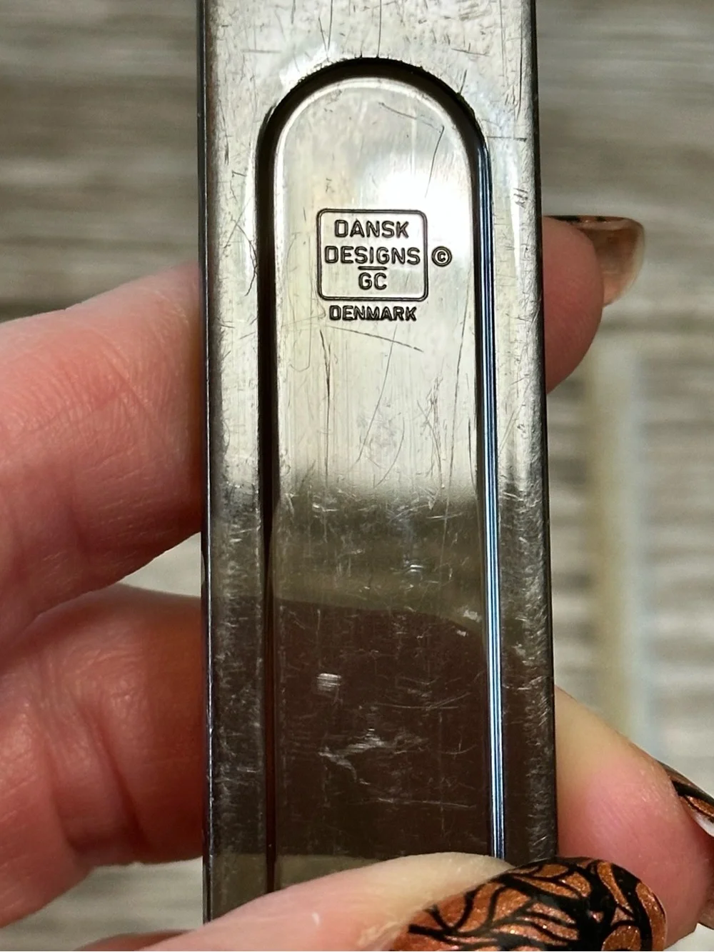 Dansk Designs Gunnar Cyren Smoke Brown Acrylic Serving Spoon Vintage 70s MCM